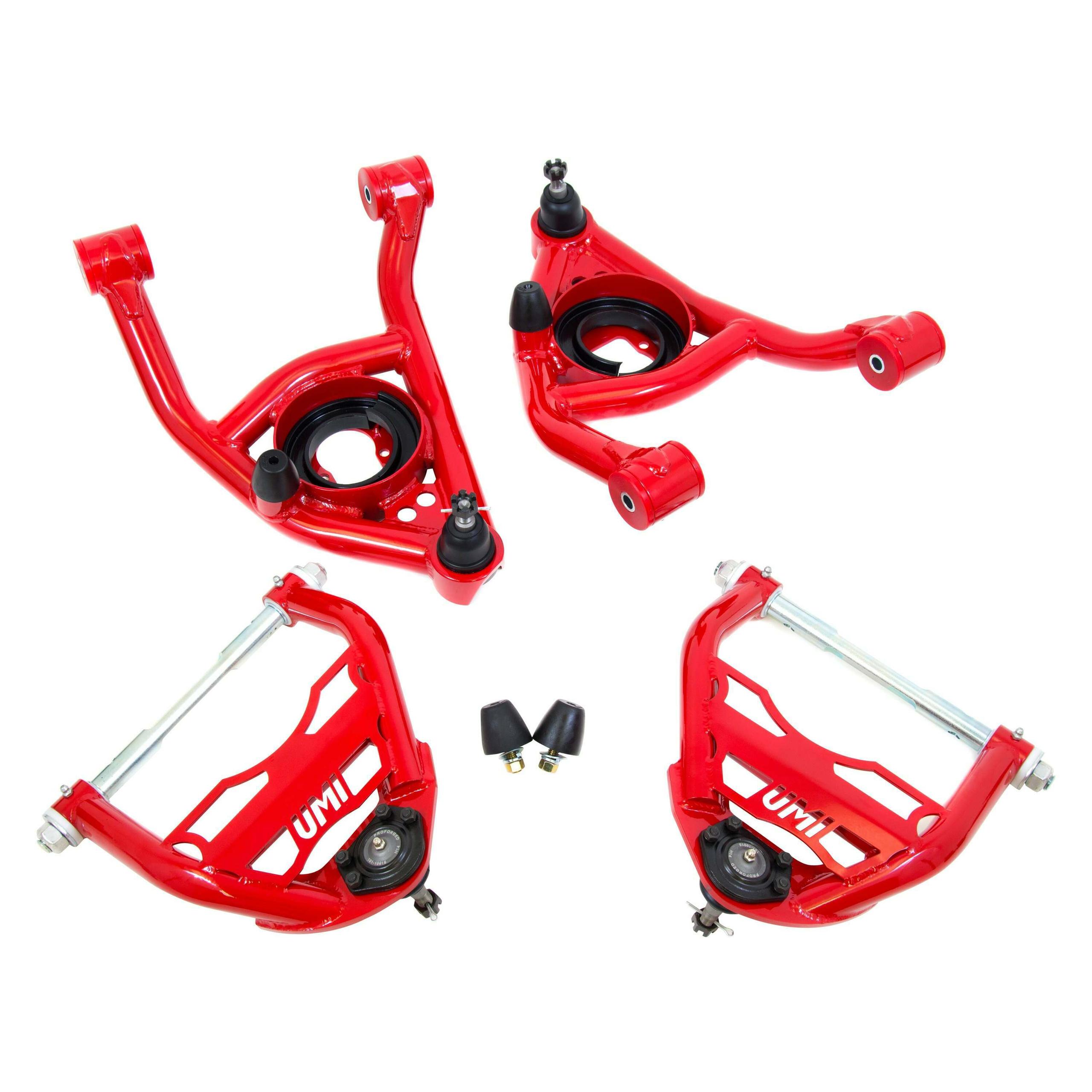 UMI Performance 1964-1972 GM A-Body Tubular Upper & Lower Front A-Arm Kit - 403133-R