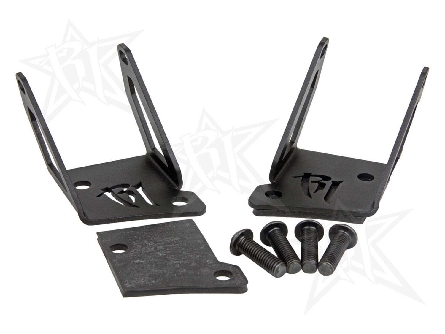 Rigid Industries A-Pillar 2007 Jeep Wrangler Jeep JK - A-Pillar Mount Kit - Mounts set of Dually/D2