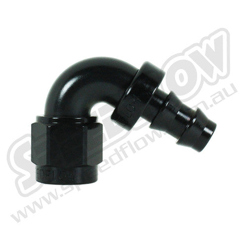 SpeedFlow -8 120 DEGREE HOSE END - SF-404-08-BLK (representative image)