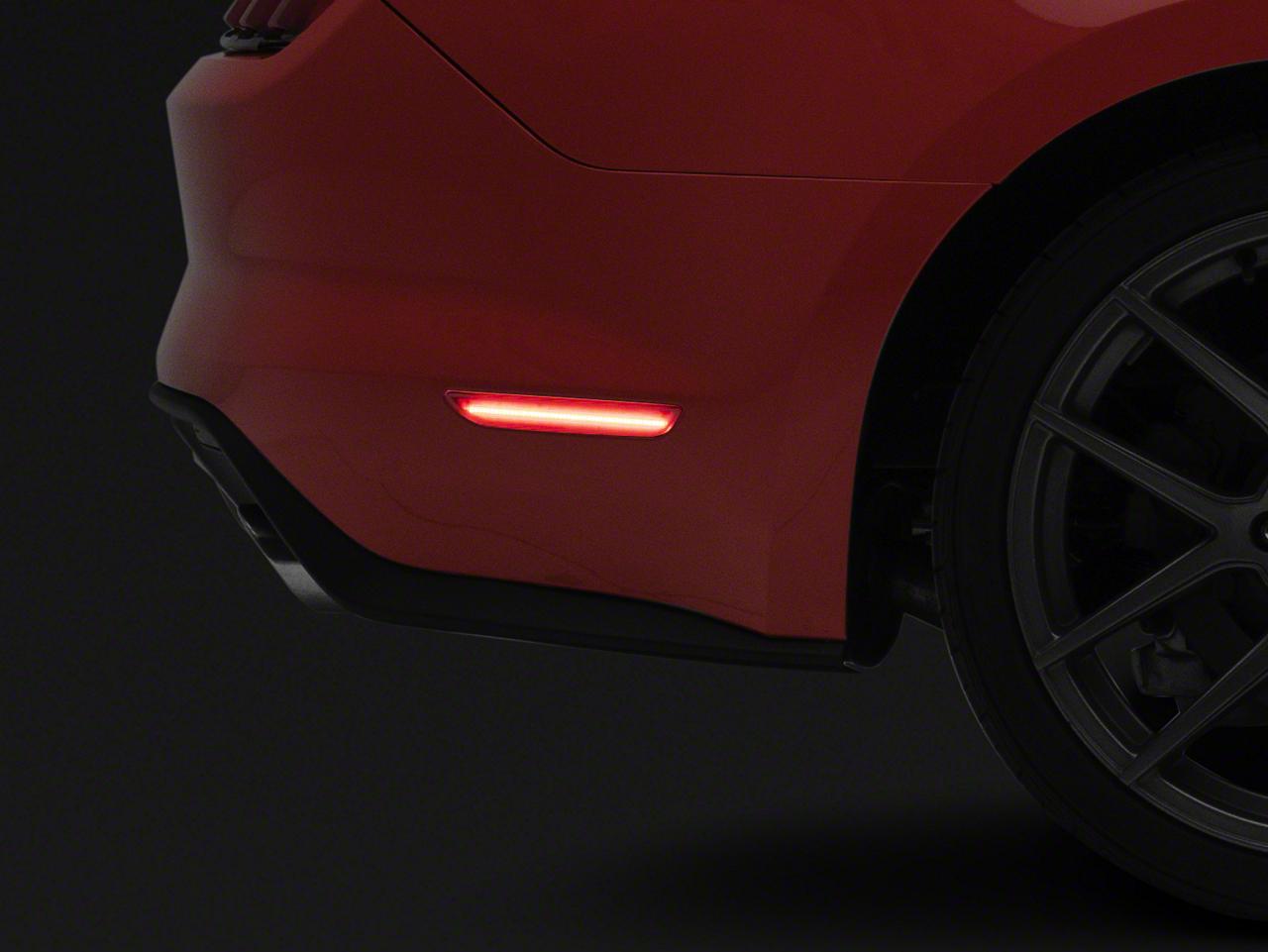 Raxiom Axial Series Led Side Marker Lights; Rear; Red (2015-2023 Mustang) - 404232