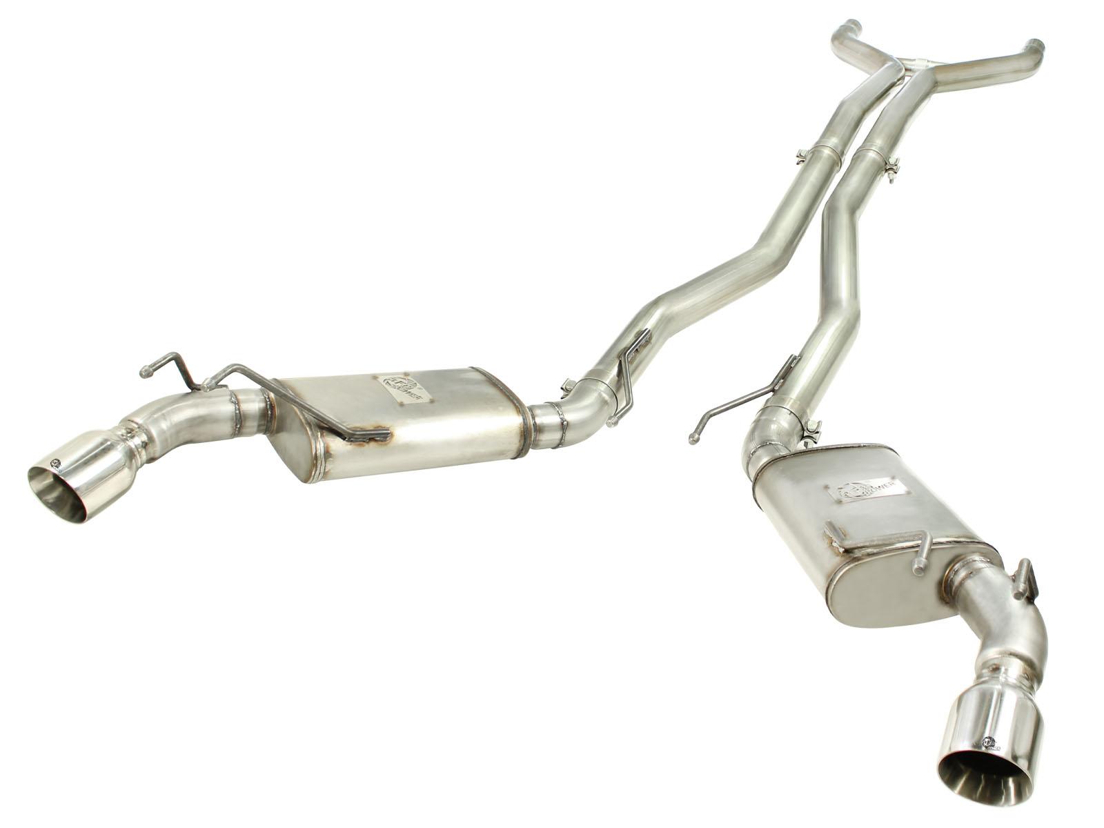 AFE MACH Force-Xp 3 IN 409 Stainless Steel Cat-Back Exhaust System w/Polished Tip (2010-2013 Camaro, Camaro) - 49-44039-P