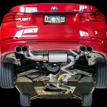 AWE Tuning BMW F3X N20/N26 328i/428i Touring Edition Exhaust Quad Outlet - 80mm Diamond Black Tips - 3010-43036