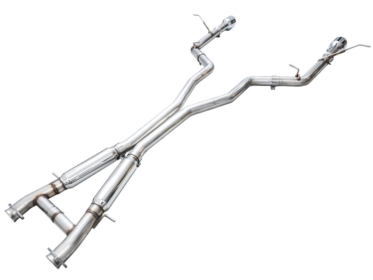 AWE Track Edition Exhaust - Chrome Silver Tips (2018-2023 Dodge Durango 6.4L / 6.2L SC) - 3020-32952