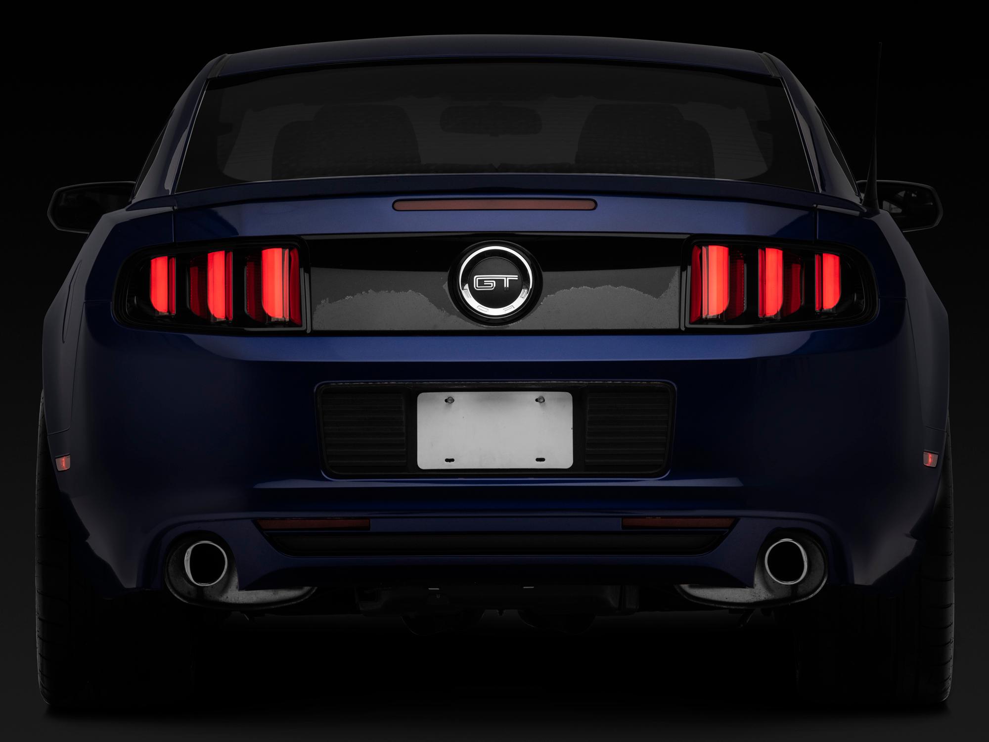Raxiom 13-14 Ford Mustang Vector V2 Tail Lights- Black Housing (Clear Lens) - 408606