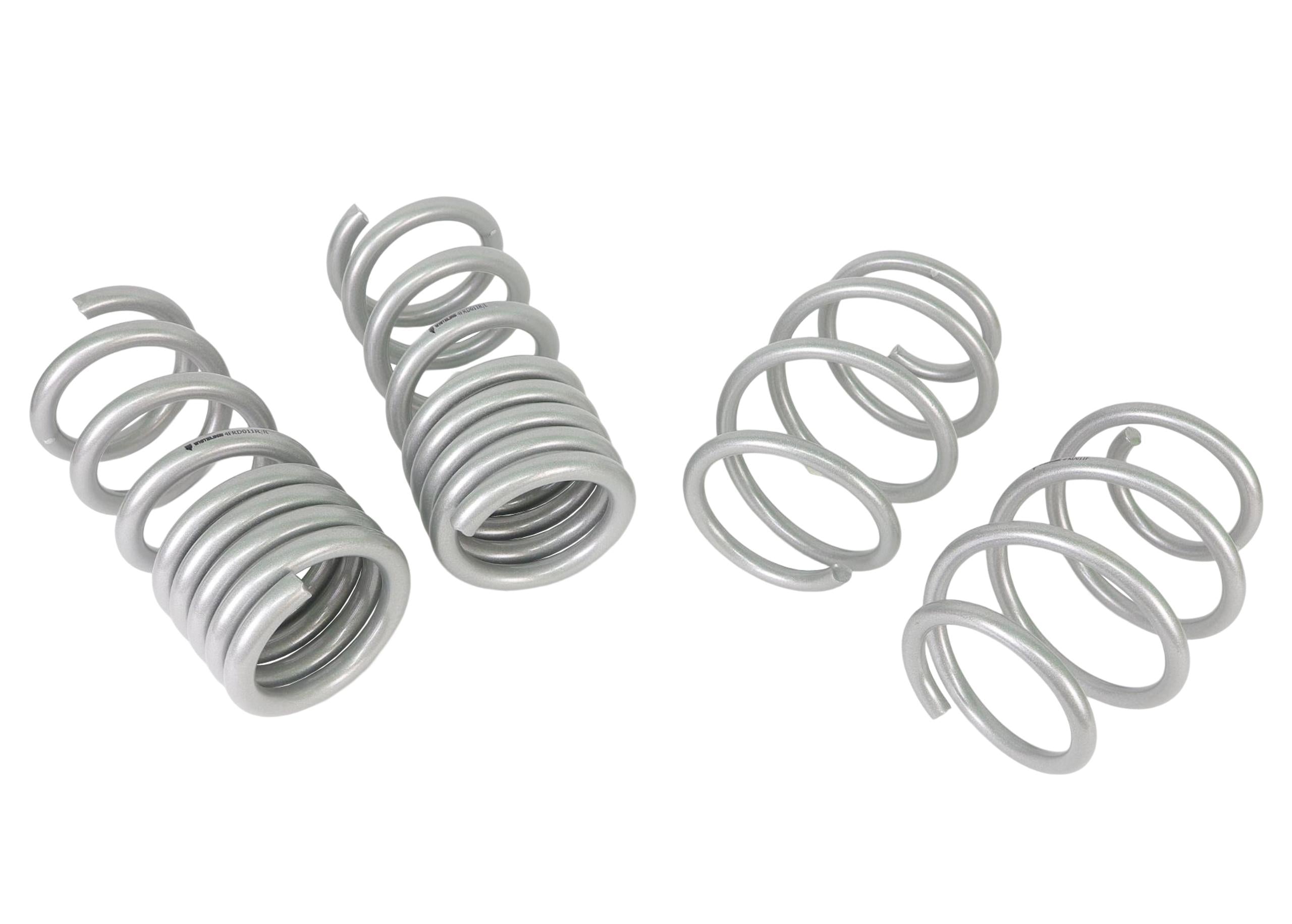 Whiteline Performance Coil Spring Set Suits 5.0L Models 2018 On With Magneride Excl Gt350 Front And Rear Performance Coil Spring Kit Lowers Vehicle 25MM Front And Rear Whiteline - WSK-FRD011