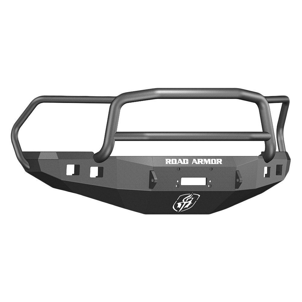 Road Armor Stealth Front Winch Bumper Lonestar Guard - Texture Black WARN 16.5ti (2010-2018 2500, 3500, 4500, 5500) - 408R5B