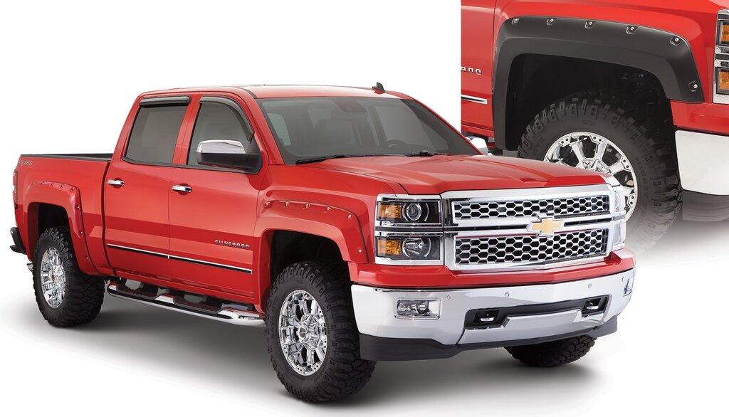 Bushwacker Fender Flares Pocket Style 4Pc (2007-2013 Avalanche) - 40932-02