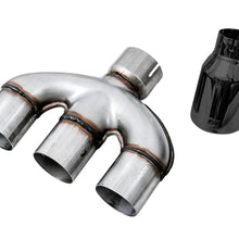 AWE Dual-to-Triple Tip Conversion for 10th Gen Civic Si - Diamond Black Tip (AWE Exhaust required) - 3810-53020