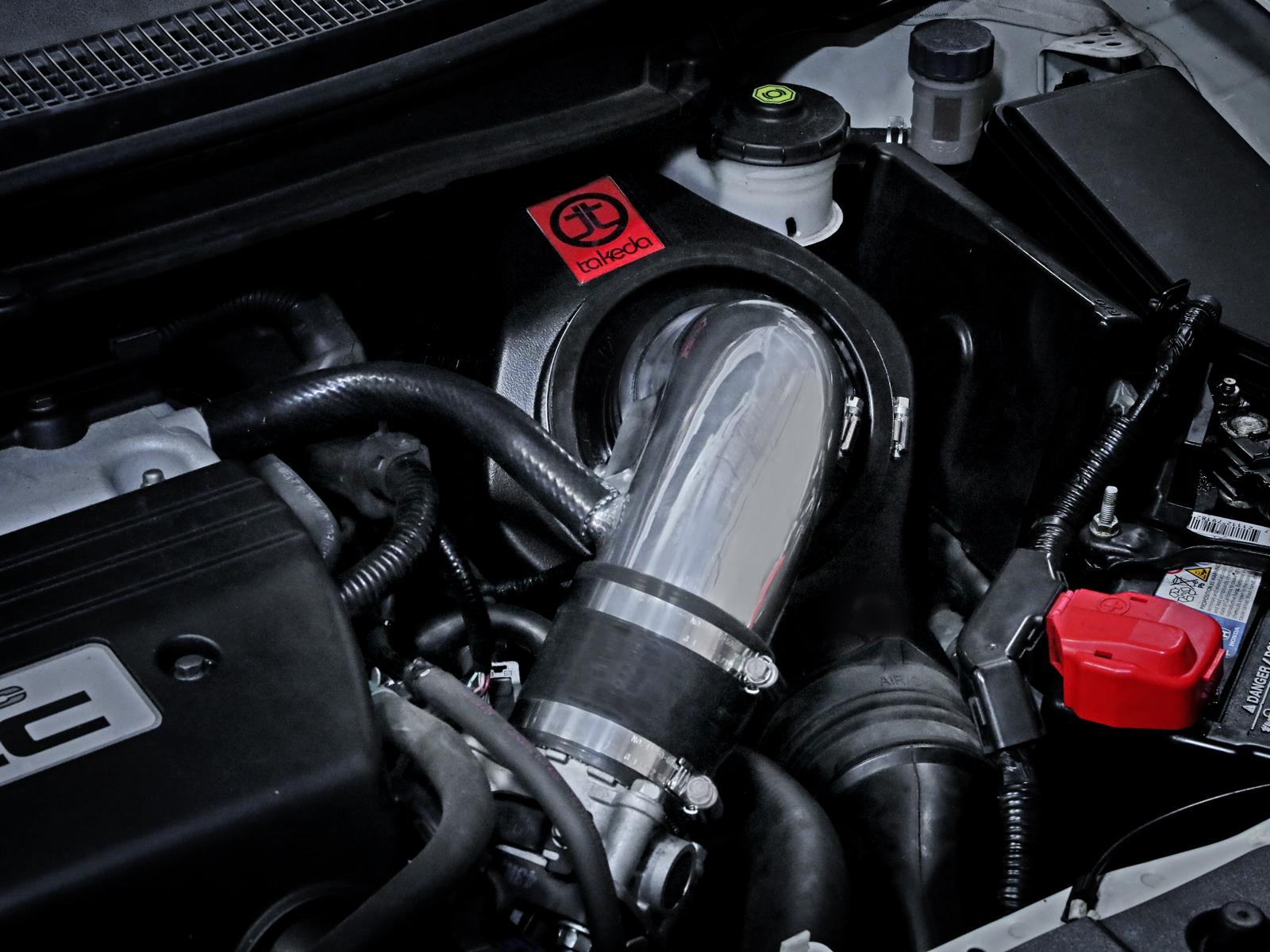 AFE Takeda Momentum Cold Air Intake System w/ Pro DRY S Media Polished (2012-2015 ILX, Civic) - TM-1018P-D
