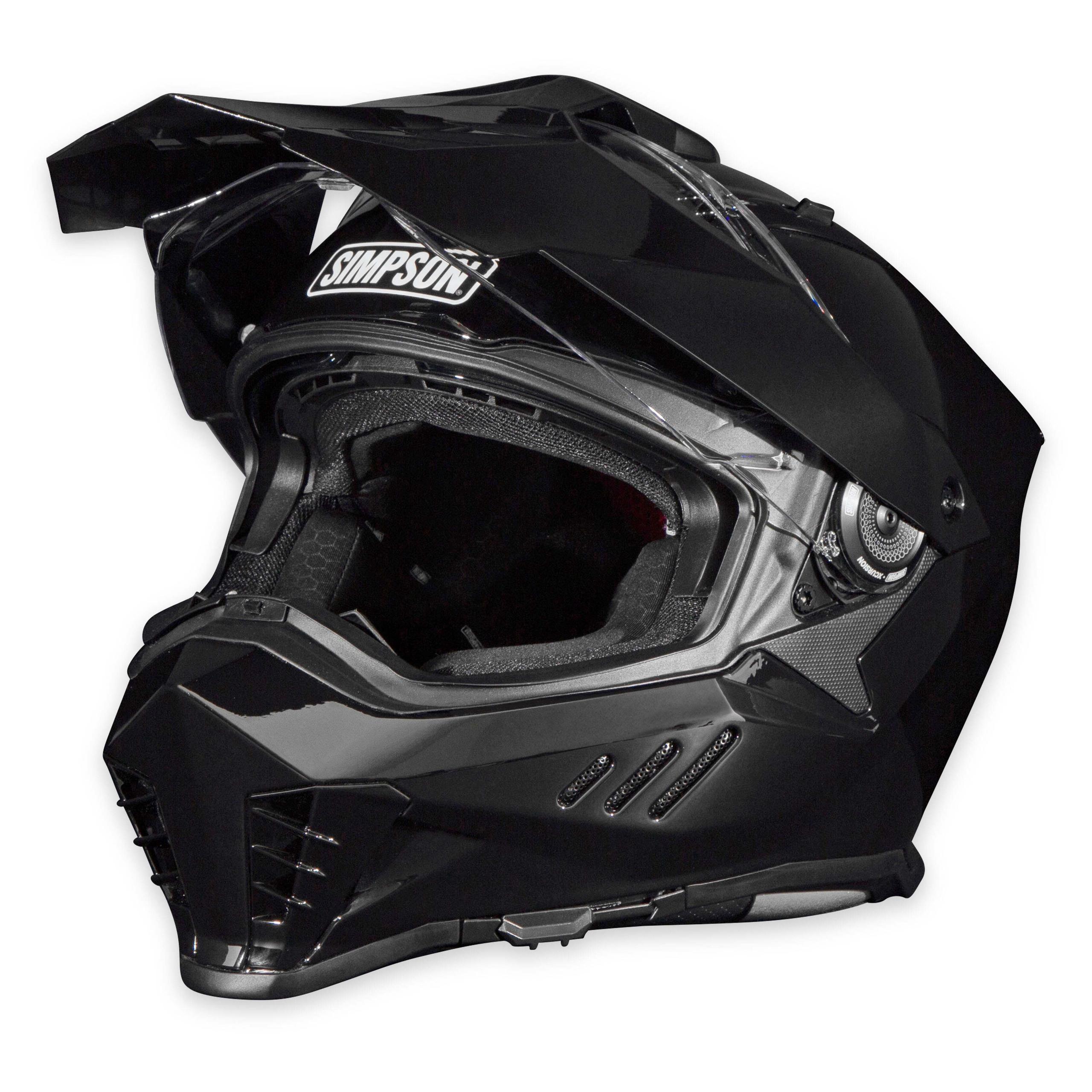 Simpson Racing Motorcycle Xcursion Bandit Helmet - Black - XB2MD