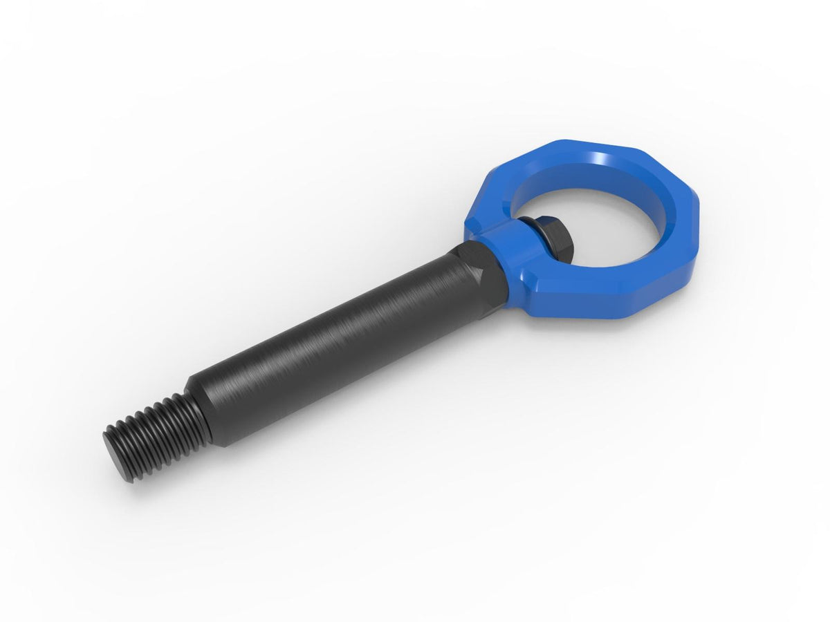 aFe CONTROL Rear Tow Hook Blue - 450-502002-L