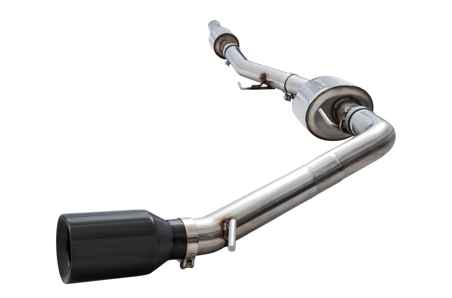 AWE Tread Edition Catback Single-Side Exhaust for Jeep JT 3.6L - Diamond Black Tip (2020-2021 Jeep Gladiator) - 3015-23103
