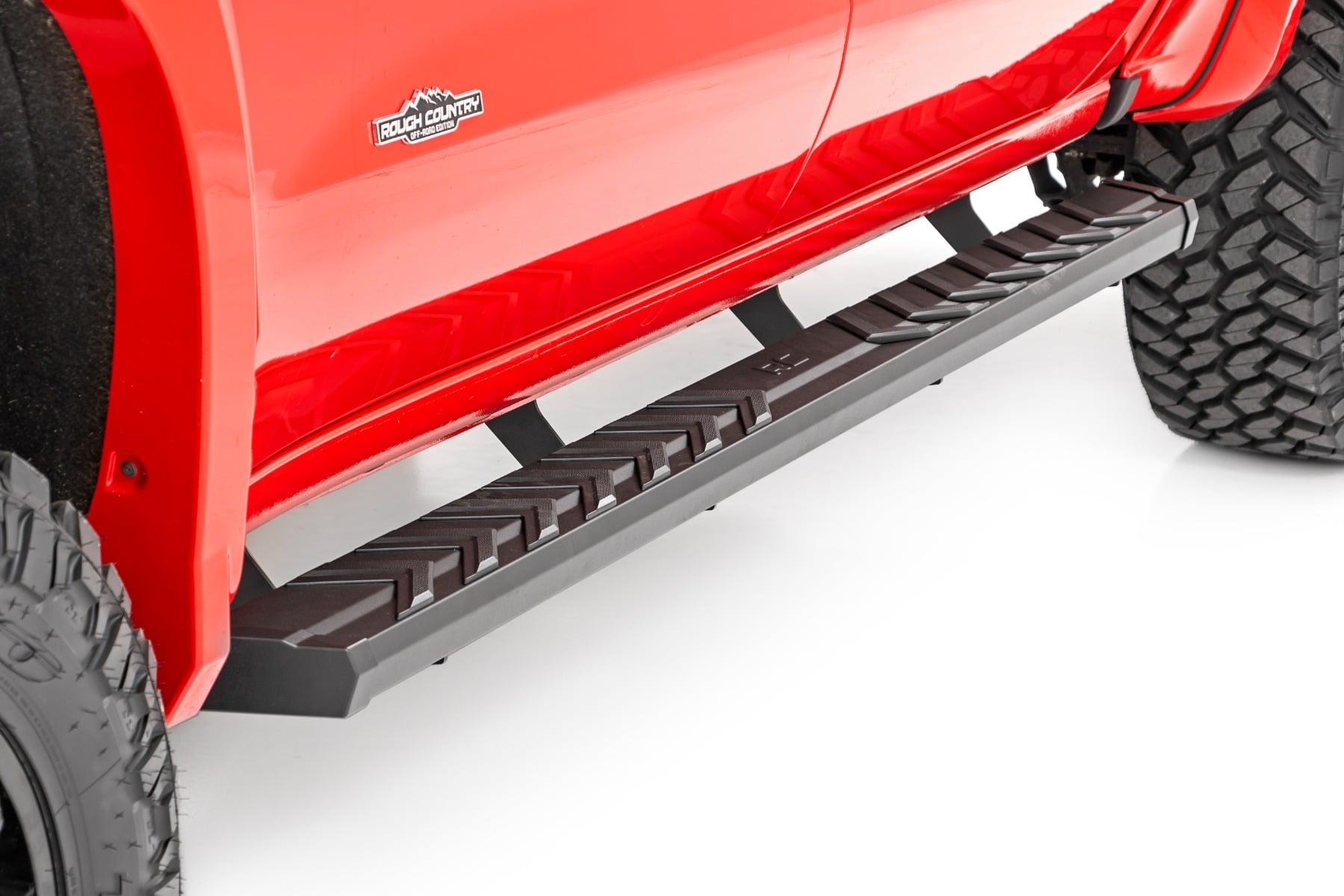 Rough Country BA2 Running Board Side Step Bars Silverado/Sierra 1500/2500HD/3500HD (19-26) (2020-2025 Silverado 2500 HD, Sierra 1500 Limited, Silverado 1500 LTD) - 41002A