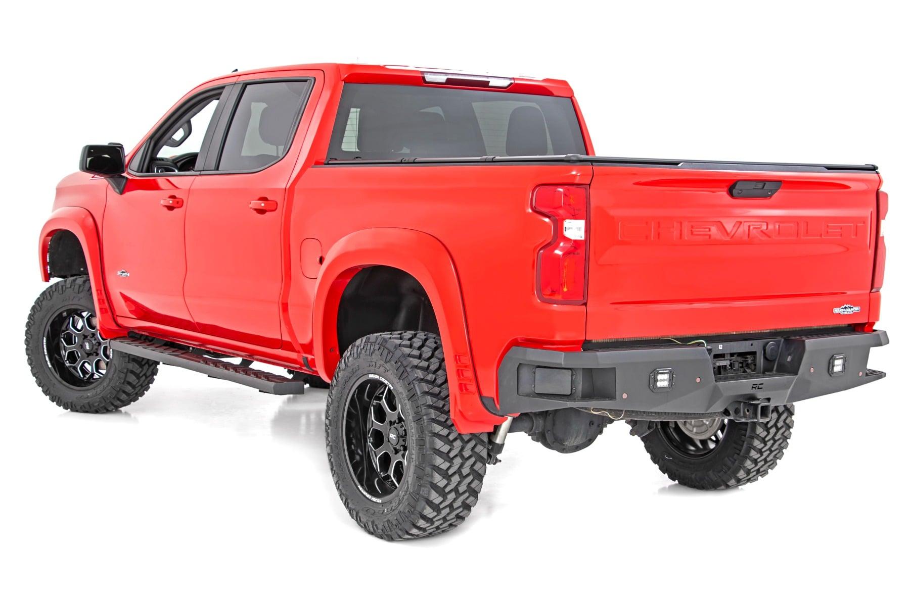 Rough Country BA2 Running Board Side Step Bars Silverado/Sierra 1500/2500HD/3500HD (19-26) (2020-2025 Silverado 2500 HD, Sierra 1500 Limited, Silverado 1500 LTD) - 41002A