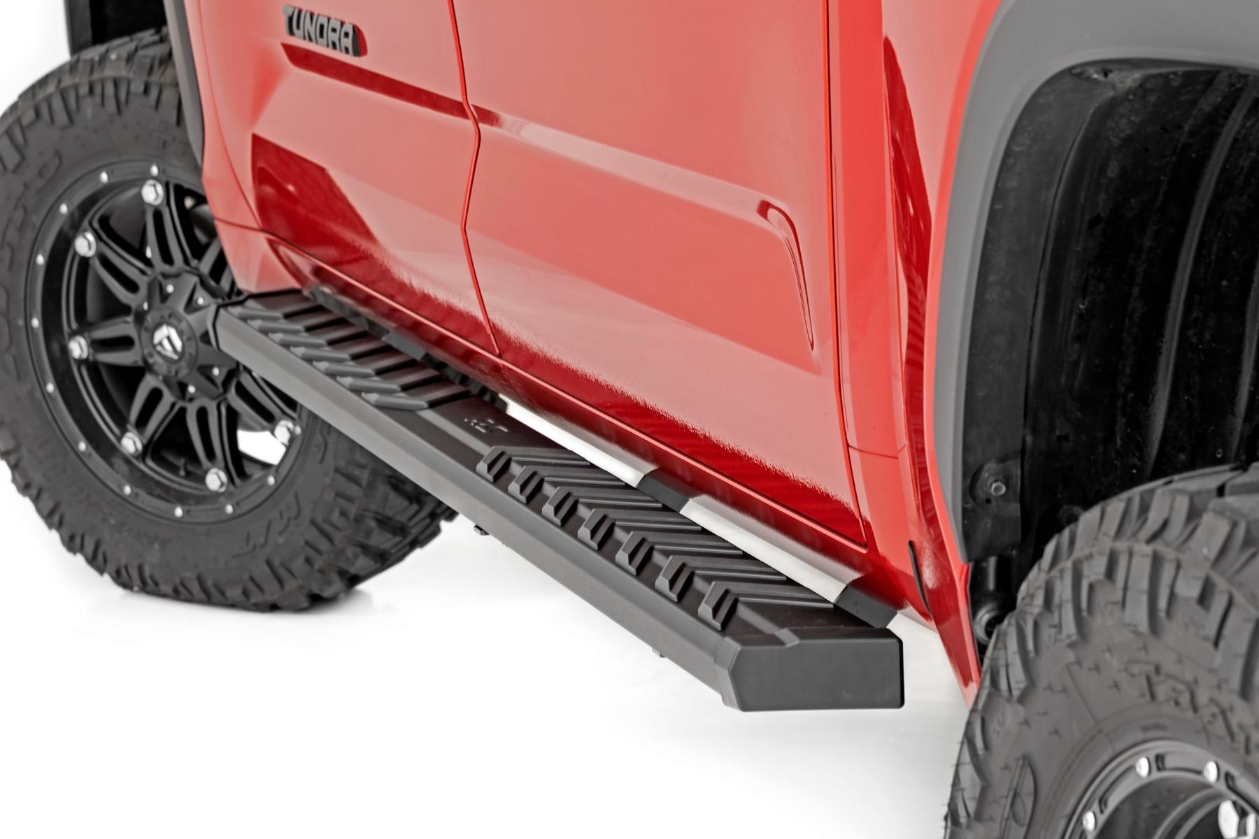 Rough Country BA2 Running Boards Side Step Bars Toyota Tundra 2WD/4WD (2022-2026) (2022-2026 Tundra) - 41006A