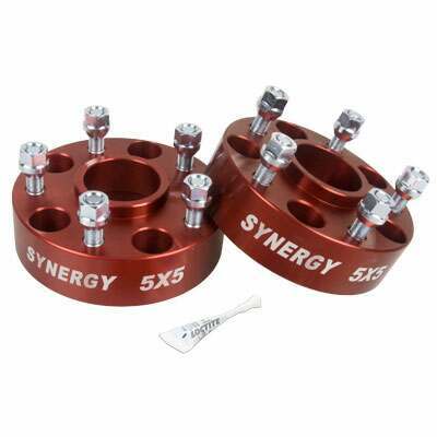 Synergy MFG Jeep Hub Centric Wheel Spacers 5X5-1.50 Inch Width 1/2-20 UNF Stud Size Synergy MFG - 4112-5-50-H
