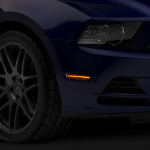 Raxiom 10-14 Ford Mustang Axial Series LED Side Marker Lights (Smoked) - 412496