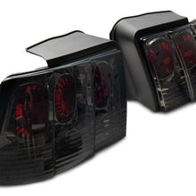 Raxiom Axial Series Altezza Style Tail Lights; Black Housing; Smoked Lens (1999-2004 Mustang, Mustang GT, Mustang Base, Mustang GT Bullitt) - 413422
