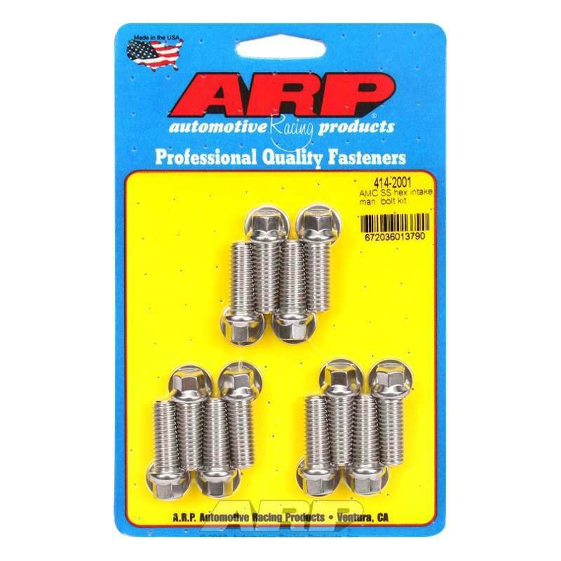 ARP AMC SS hex intake manifold bolt kit - 414-2001