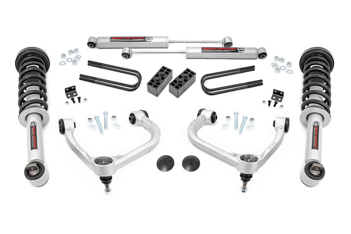 Rough Country 3 Inch Lift Kit (2021-2026 F-150 4WD) - 41431