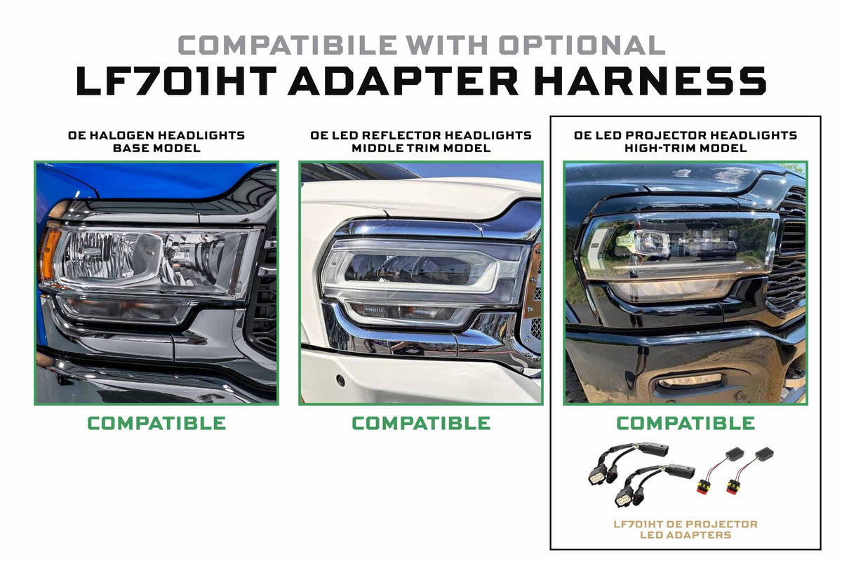 Morimoto XB LED Heads: Dodge Ram HD (2019+) (Pair / ASM) - LF701