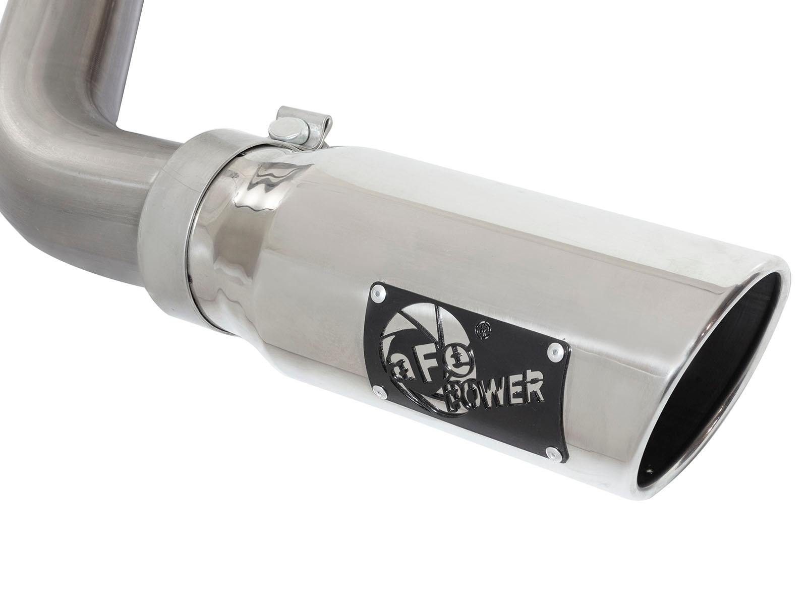 AFE MACH Force-Xp 3 IN 409 Stainless Steel Cat-Back Exhaust System w/Polished Tip - 49-44071-P