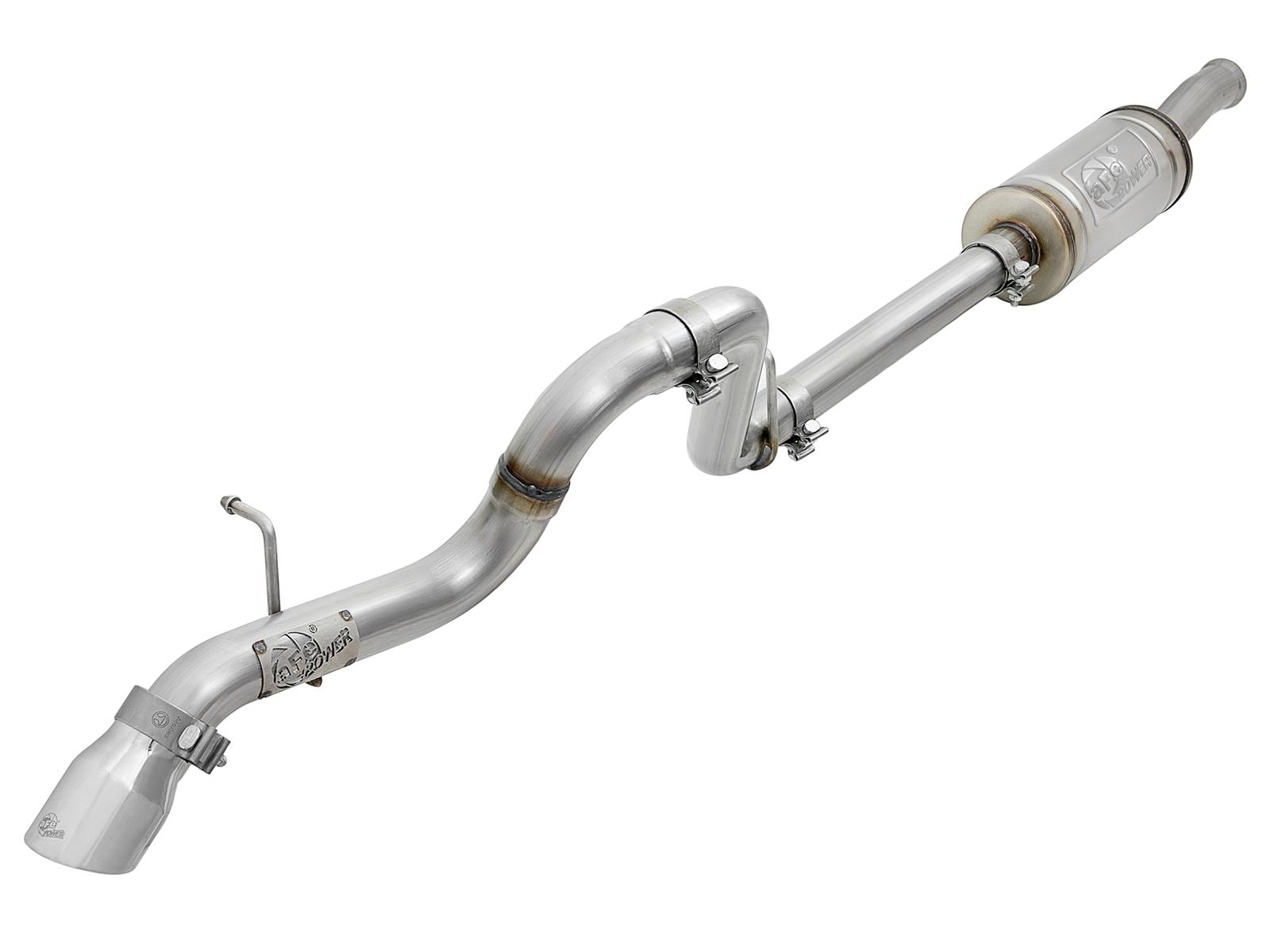 AFE Axle-Back Exhaust System (2018-2020 Jeep Wrangler V6-3.6L) - 49-48075-P