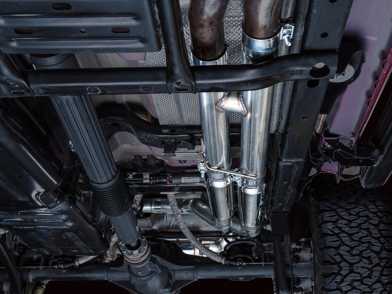 AWE SwitchPath Exhaust - Quad BashGaurds (2021+ Jeep Wrangler Rubicon 392) - 3025-41392