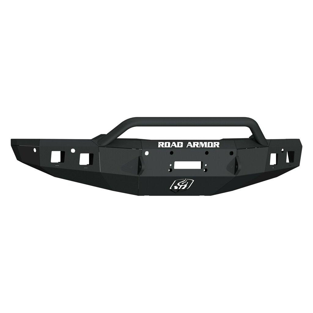 Road Armor Stealth Front Winch Bumper Pre-Runner Guard - Texture Black WARN ZEON 10S, Smittybilt XRC (2019-2021 1500) - 4191F4B