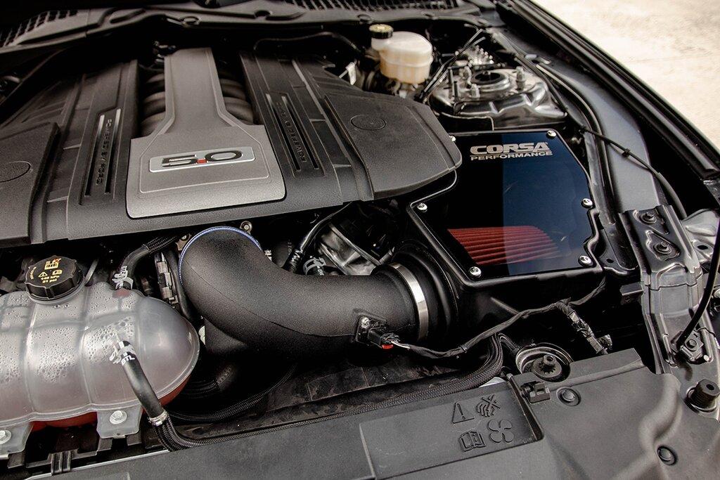 Corsa Performance Closed Box Cold Air Intake - Dry Filter (2018-2023 Mustang GT) - 419850D
