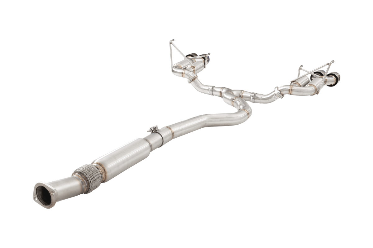 XForce Subaru G3 & VA WRX STI Race cat back system with black tips - ESSW28BKCS