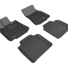 3D MAXpider 2007-2012 Lexus LS460L Kagu 1st & 2nd Row Floormats - Black