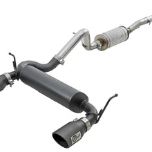 AFE Rebel Series 2-1/2 IN 409 Stainless Steel Cat-Back Exhaust System w/ Black Tips - 49-48062-B