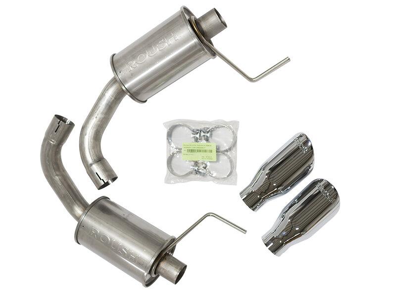 Roush 304SS Axle Back Kit (Round Tips) (2015-2017 / 2026 Mustang GT) - 421834