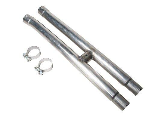 ROUSH 2015-2026 Ford Mustang GT Resonator Delete H-Pipe with Improved Sound (Direct-Fit)