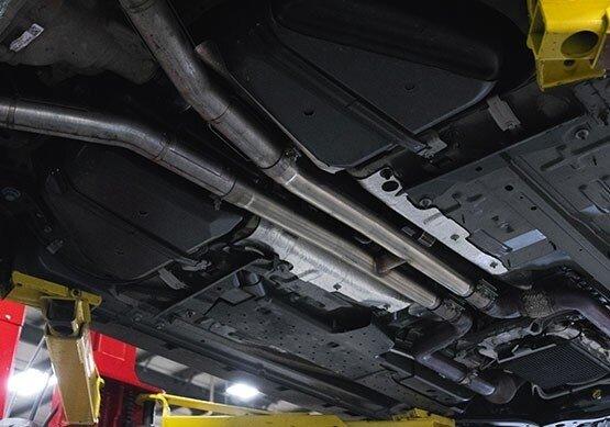 ROUSH 2015-2026 Ford Mustang GT Resonator Delete H-Pipe with Improved Sound (Direct-Fit)