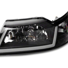 Raxiom Axial Series Headlights With Led Bar; Black Housing; Clear Lens (1999-2004 Mustang) - 422712