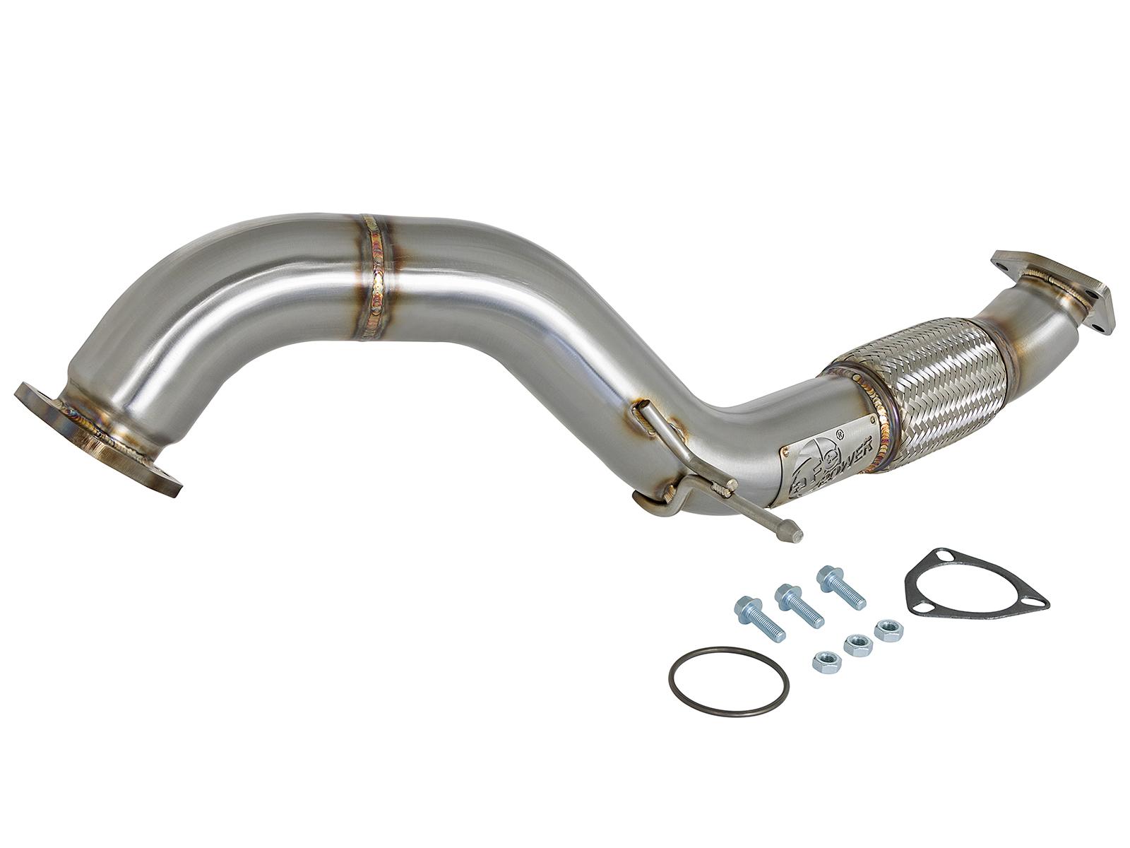 AFE Takeda 3 IN 304 Stainless Steel Mid-Pipe (Honda Civic Type R 17-21 L4-2.0L (t)) - 49-36617
