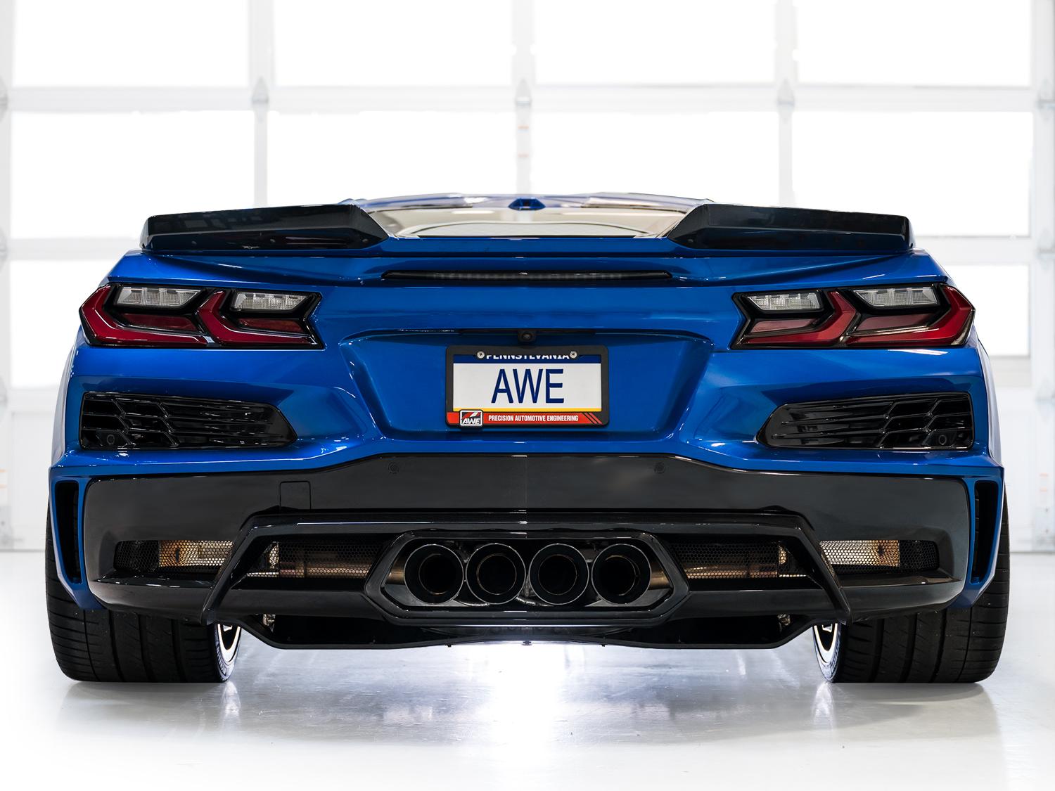 AWE SwitchPath Exhaust for C8 Corvette Z06 - Diamond Black Tips - 3025-43906