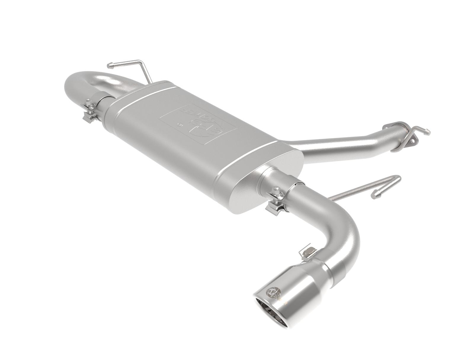 AFE Takeda 2-1/2 IN 304 Stainless Steel Axle-Back Exhaust System w/ Polished Tips Hyundai Kona 18-23 L4-1.6L (t) - 49-37017-P