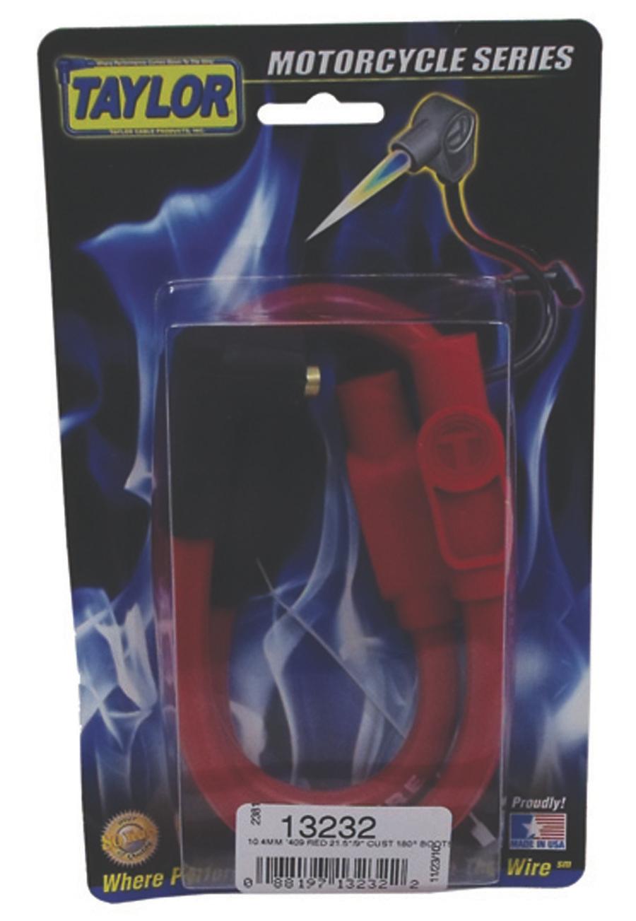 TAYLOR CABLE 409 Spiro-Pro red 21.5/9in custom MC 180 Spark Plug Wires - 13232