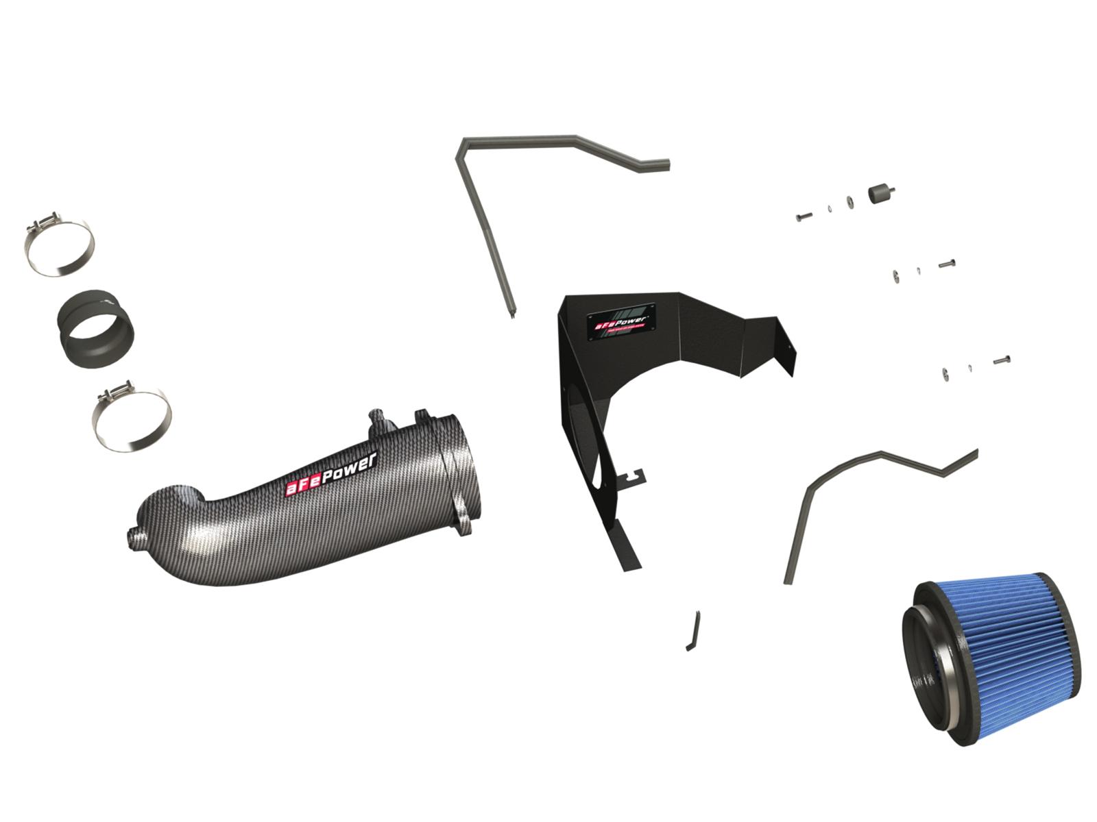 AFE Track Series Stage-2 Carbon Fiber Intake System w/ Pro 5R Media (2011-2021 300, Challenger, Charger) - 54-12162-C