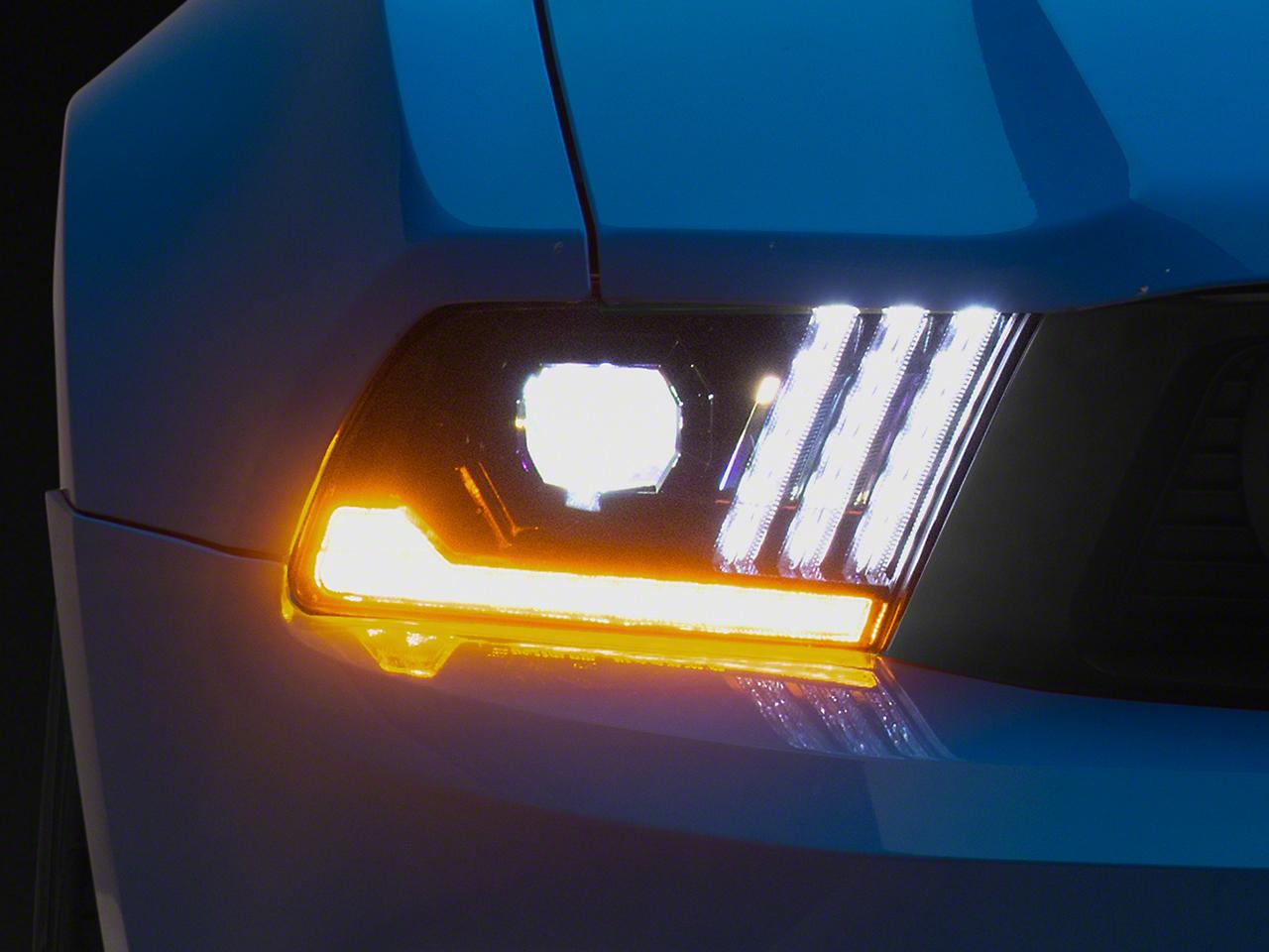 Raxiom Led Projector Headlights With Drl And Sequential Turn Signals (2010-2012 Mustang) - 426685