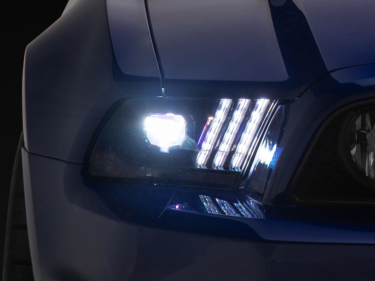 Raxiom Led Projector Headlights With Drl And Sequential Turn Signals (2013-2014 Mustang) - 426686