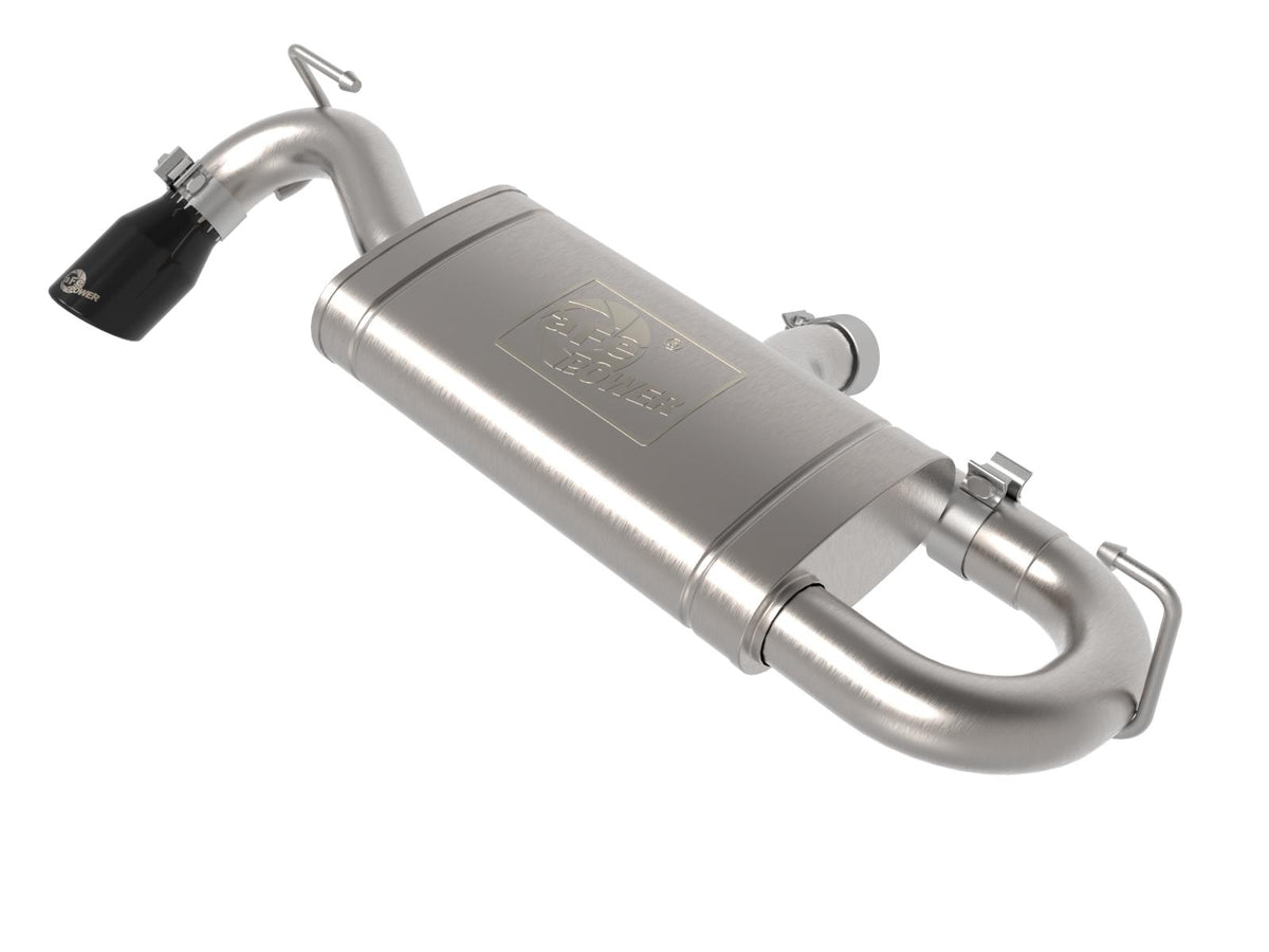 AFE Vulcan Series 2-1/2 IN 304 Stainless Steel Axle-Back Exhaust System Black Ford Bronco Sport 21-22 L3-1.5L (t)/L4-2.0L (t) - 49-33141-B