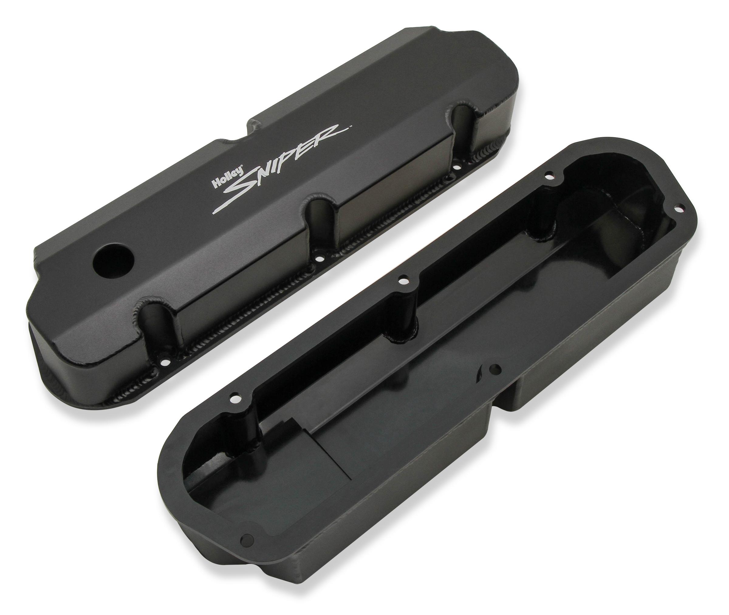 Holley Aluminum Valve Cover Set (1962-1985 Bronco, LTD, Custom 500, E-100 Econoline, E-100 Econoline Club Wagon, E-150 Econoline, E-150 Econoline Club Wagon, E-250 Econoline, E-250 Econoline Club Wagon, E-350 Econoline, E-350 Econoline Club Wagon, Elite,