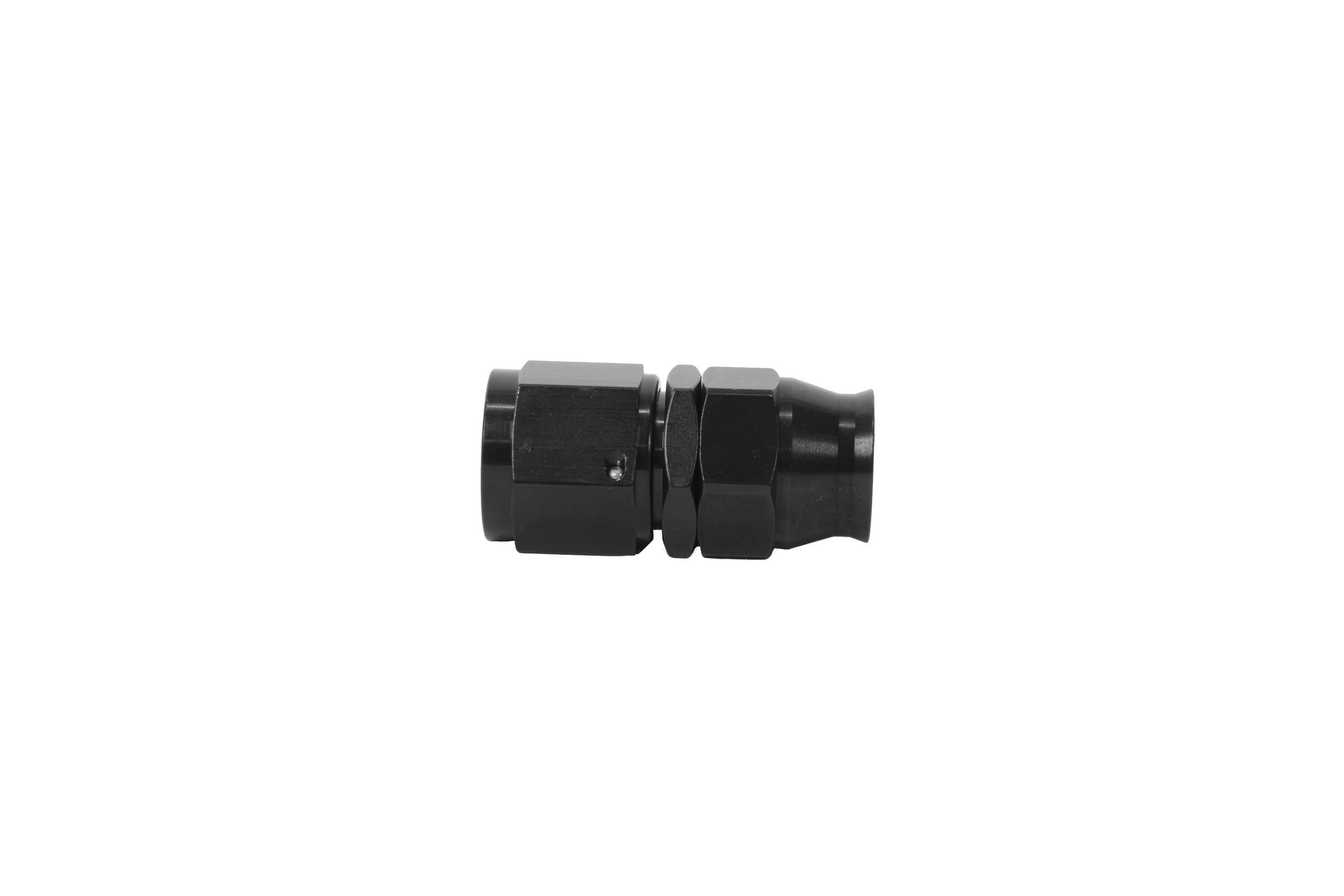Aeromotive Hose End, Ptfe, Black Anodized, Fitting Angle: Straight - 15356