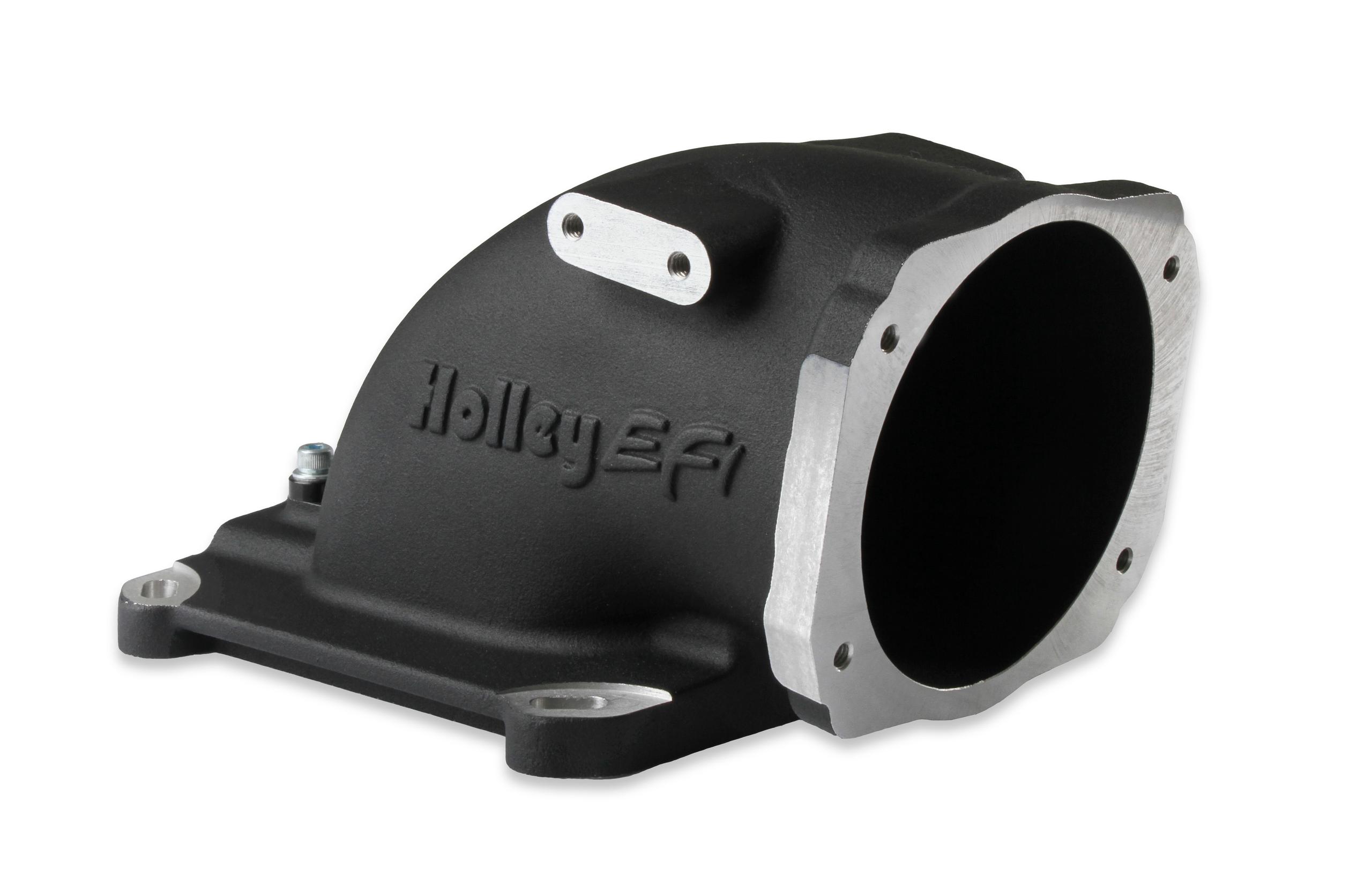 Holley Efi 300-240BK Intake Elbow, Gm Ls Throttle 4150, Black