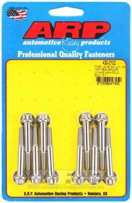 ARP Chevy LS 45mm UHL 12pt Edelbrock intake manifold bolt kit - 430-2102
