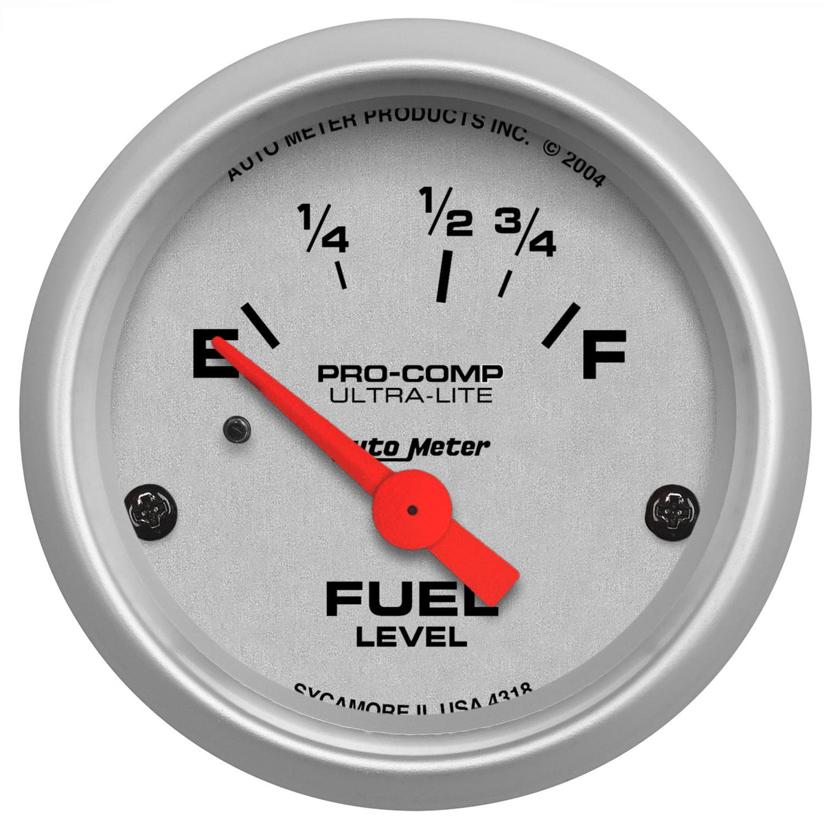 Auto Meter 2-1/16" FUEL LEVEL, 16-158 Ω, ULTRA-LITE - 4318